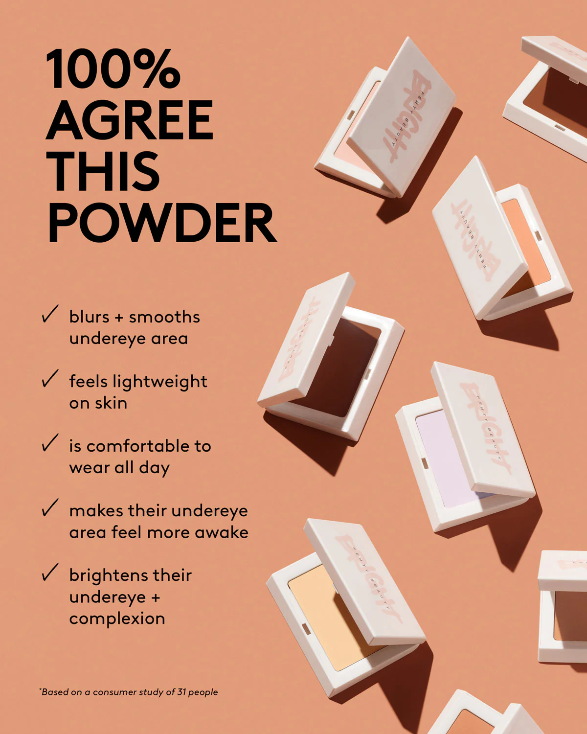 Bright Fix Instant Brightening + Blurring Powder — Pumpkin - Image 5