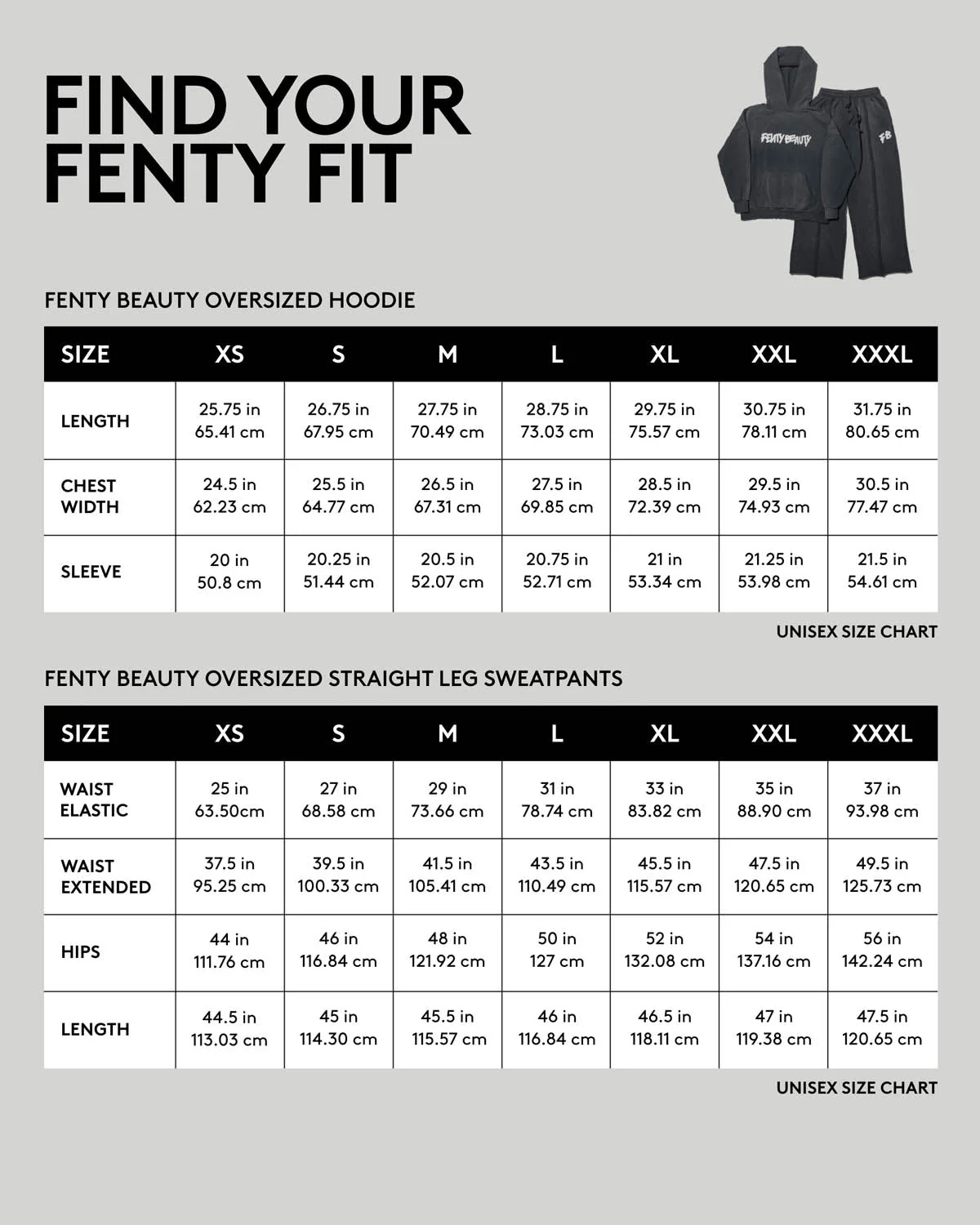 Fenty Beauty Oversized Unisex Straight Leg Sweatpants — M - Image 9