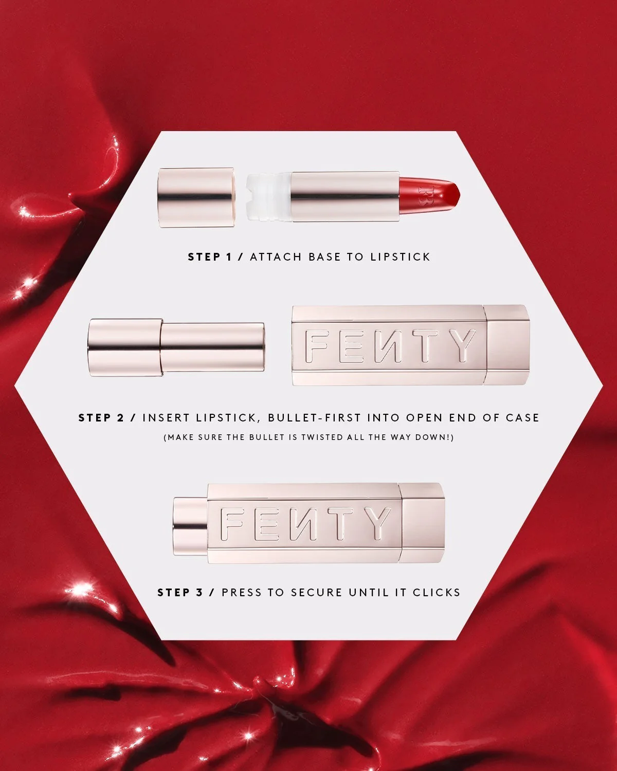 Fenty Icon The Fill Semi-Matte Refillable Lipstick — Rowdy Roadie - Image 4
