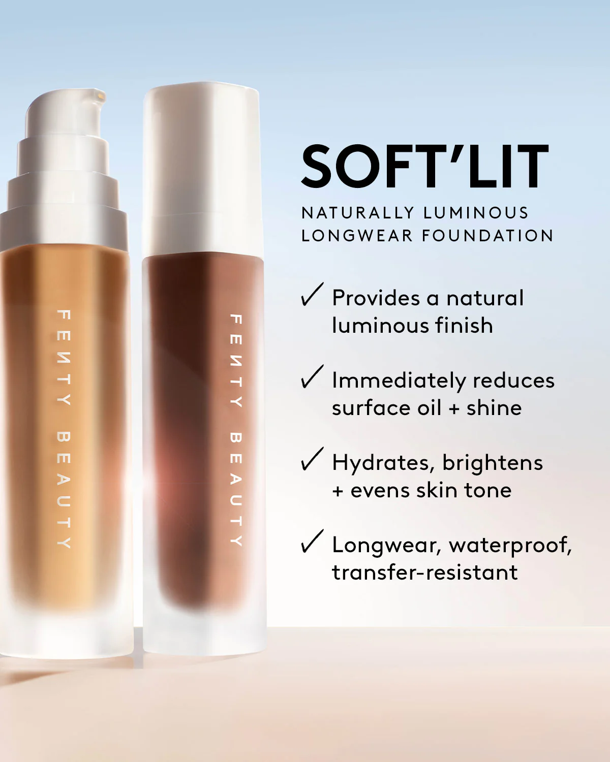 Soft'lit Naturally Luminous Longwear Foundation — 445 - Image 5